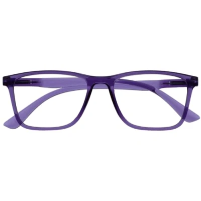 Image de OPULIZE NYX Blue Light Blocking Reading Glasses Anti Glare Computer and Gaming Eyewear UV Eyestrain Protection Rectangular Frame Purple Men Women + 2.50