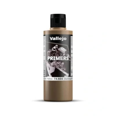 Image de Vallejo Apprêt pour maquette 200 ml Polyuréthane Coloré German Dark Yellow