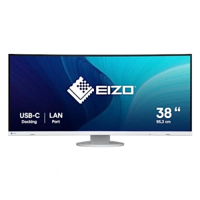 Image de Eizo FlexScan EV3895 WT LED Display 95,2 cm (37.5&quot;) 3840 x 1600 Pixels Ultra Wide Quad HD+ Blanc WT, (37.5&quot;), Pixels, HD+, LED, 5 ms,