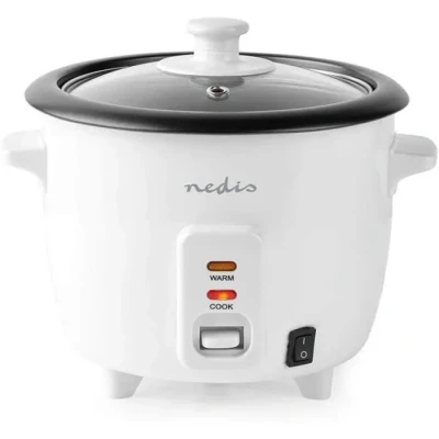 Image de Nedis Cuiseur à riz 300 W 0,6 l Blanc, KARC06WT, 0,90 m