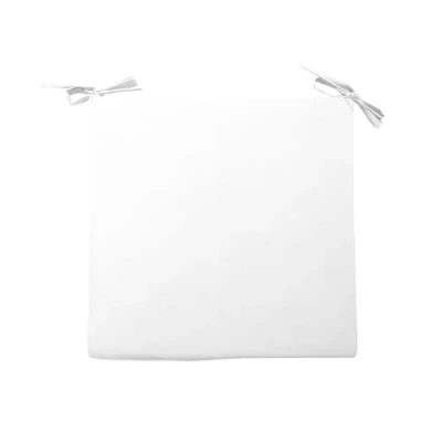 Image de Soleil d&#039;ocre, Dessus de Chaise Alix Blanc, Polyester, 40x40x3 cm