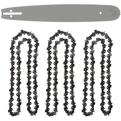 Image de GT Garden Guide 16 Pouces (40 cm) avec Lot de 3 chaînes 66 maillons pour tronçonneuse
