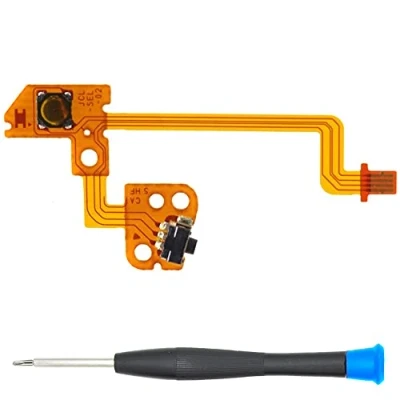 Image de MMOBIEL Câble ruban flexible et bouton L compatible avec la manette Joy Con de Nintendo Switch Inclus tournevis cruciforme