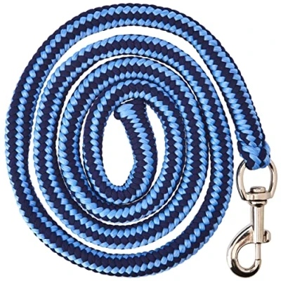 Image de KERBL Mixte 321440 Hippo Longe Mousqueton pour Cheval Bleu Ciel Fonc , Ciel/Foncé, Taille unique EU