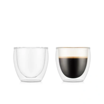 Image de Bodum 4557 Verres à Double paroi, Transparent, 8 cl