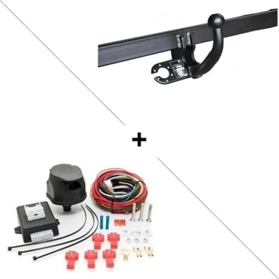 Image de France Attelage Compatible avec Dacia Duster II (01/18 ) Col de Cygne + Faisceau Universel 7 Broches boitier électronique