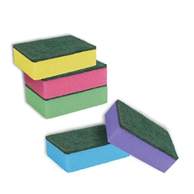 Image de York Lot de 10 éponges à récurer Multicolore Taille S
