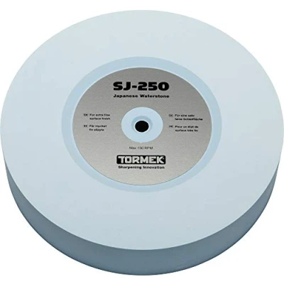 Image de TORMEK Pierre à eau japonaise SJ 250 grain 4000 Offre une finition miroir Compatible avec T 8 et 7