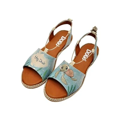 Image de DOGO Vegan En Cuir Multicolore Mode Compensées Pour Femme Sandales à Lacets De Marche Confortables Fait la Main Caretta Hey Dude Design Taille 41