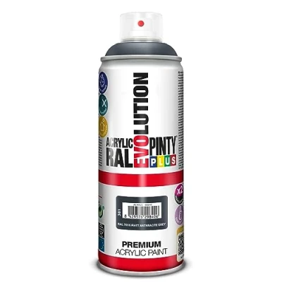 Image de PINTYPLUS Aérosol de peinture EVOLUTION 520cc RAL 7016 Matt Anthracite Grey
