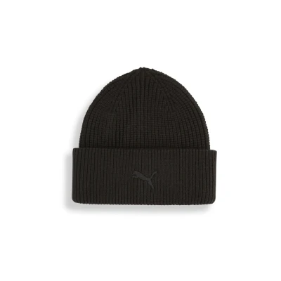 Image de PUMA Wardrobe Essentials Chunky Mid Crown Beanie, Accessoires, Noir, OSFA
