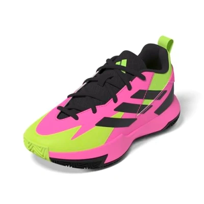 Image de adidas Performance Cross EM UP Select Unisex Chaussures de basket pour enfants, Taille: 38 2/3, Lucid pink/aurora black/lucid lemon