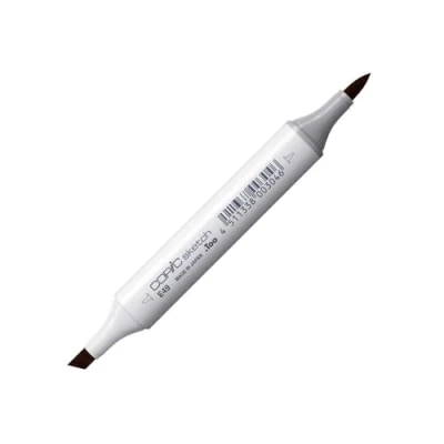 Image de COPIC Sketch E49, Dark Bark, Twin Marker avec Une Pointe Moyenne et Pinceau