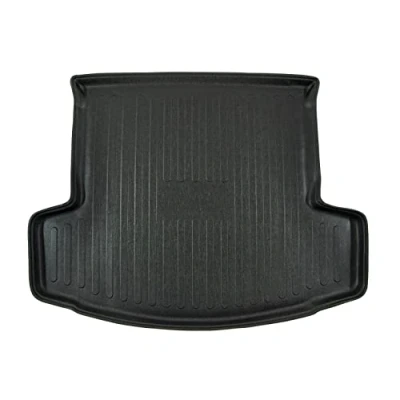 Image de Tapis de Coffre sur Mesure pour Captiva 2006 2018, Noir, Antidérapant, Bord Haut, Toutes Saisons, Adapté Animaux Compagnie