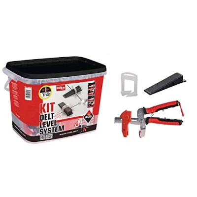 Image de Rubi Kit colliers de nivellement Delta Level System 1,5 mm pour céramique 3 à 12 Multicolore