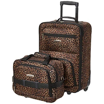 Image de Rockland Ensemble de Bagages softside Tendance, léopard, Taille Unique, Tendance