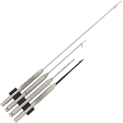 Image de Ensemble Luxueux de 4 Outils à Appâts (acier inoxydable) Aiguille a bouillettes