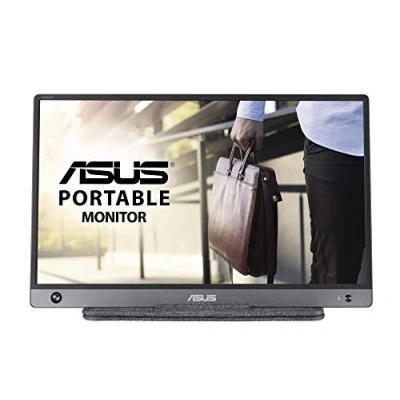 Image de ASUS Zenscreen MB16AH Ecran portable 15.6&quot; FHD Télétravail ou gaming Alimentation et affichage via USB C Micro HDMI Dalle IPS Flicker Free/Filtres de lumière bleue Pour notebook, Noir