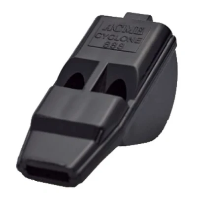 Image de ACME Cyclone 888 Sifflet de Football pour Arbitre Noir