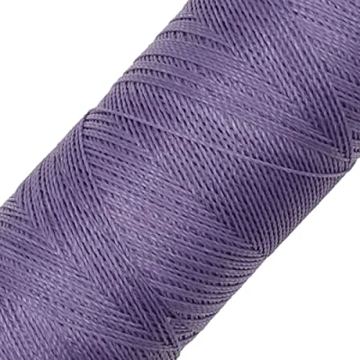 Image de LINHASITA Bobine de Fil ciré 100 g/360 m Épaisseur 0,5 mm Polyester pour macramé 30 Couleurs Lilas
