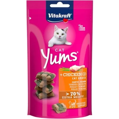 Image de VITAKRAFT Cat Yums Bouchées moelleuses au poulet et à l&#039;herbe chat