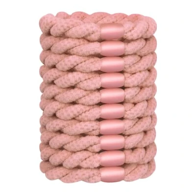 Image de JessLab Élastiques à Cheveux pour Femmes, Bandeaux Durables, Accessoires Doux et Sans Dommages Tous Types de Cheveux, Rose Clair