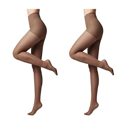 Image de Conte elegant ACTIVE 40 DEN Lot de 2 Collants Modelants et Fins pour Femmes Collant Femme Résistant Stimule la Circulation Sanguine Taille 4