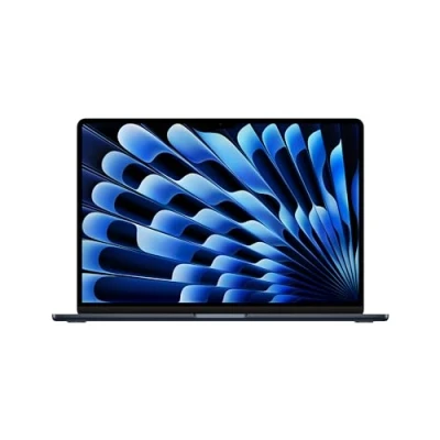 Image de Apple 2024 Portable MacBook Air 15 Pouces avec Puce M3 : écran Liquid Retina 15,3 Pouces, 16 Go de mémoire unifiée, 512 Stockage SSD, Clavier rétroéclairé, caméra FaceTime HD 1080p. Minuit