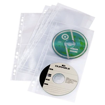 Image de Lot de 5 étuis transparents CD/DVD DURABLE à an…