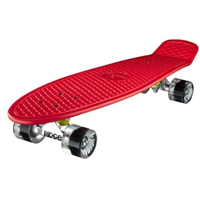 Image de Ridge Retro 27 Skateboard complet Rouge/Transparent 27&#039;&#039; x 7,5&#039;&#039; 69 cm
