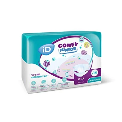 Image de iD Comfy Junior Slip Unisex Sous Vêtements de Nuit Absorbants pour Enfants Taille XS 14 Pièces