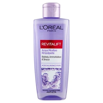 Image de L&#039;Oréal Paris Eau Micellaire Revitalift Remplisseur, Action Nettoyant Anti Âge avec Acide Hyaluronique Pur, 200 ml