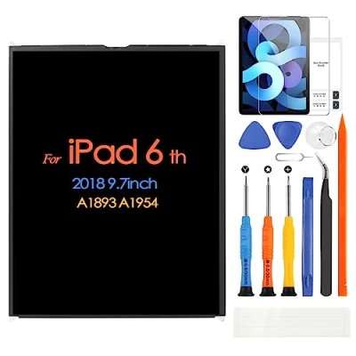 Image de ARSSLY Écran LCD pour iPad 2018 A1893 A1954 9,7 Verre Tactile Digitizer Panneau avec Réparation Kit