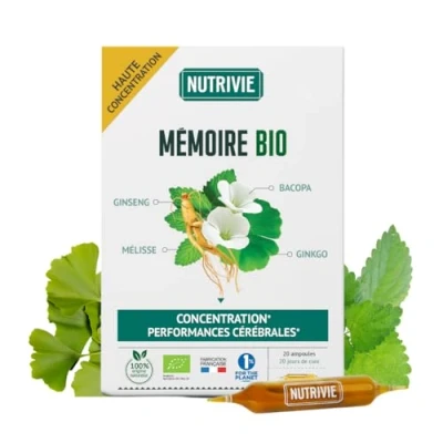 Image de Ampoules Complexe Mémoire BIO VEGAN, NUTRIVIE Fabriqué en France
