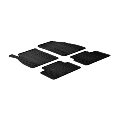 Image de Gledring 0085 Ensemble de tapis sol Caoutchouc avant et arrière 4 noir 750mm 550mm OPEL: Insignia A Sports Tourer, 3/5 portes