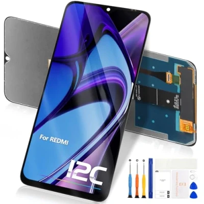Image de LCD pour Xiaomi Redmi 12C Écran, Écran Tactile 6.71’’ 22120RN86G 22120RN86I 22126RN91Y 2212ARNC4L Numériseur Verre Assemblée avec Tools