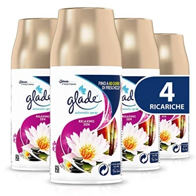 Image de Glade Automatic Spray Relaxing Zen Lot de 4 recharges 269 ml