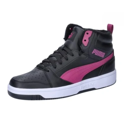 Image de PUMA Rebound V6 Mid WTR Jr Sneaker, Black Magenta Gleam White, 37.5 EU