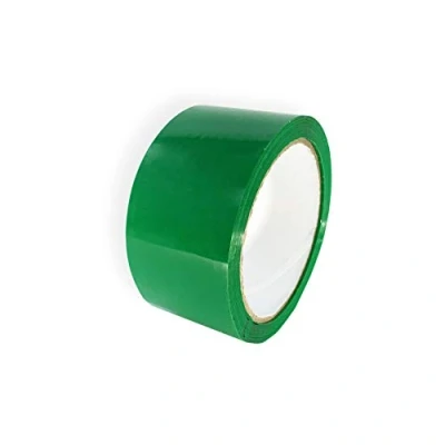 Image de Ruban adhésif d&#039;emballage vert, Tout usage en polypropylène, 48 mm x 66 m, 6 Rouleaux