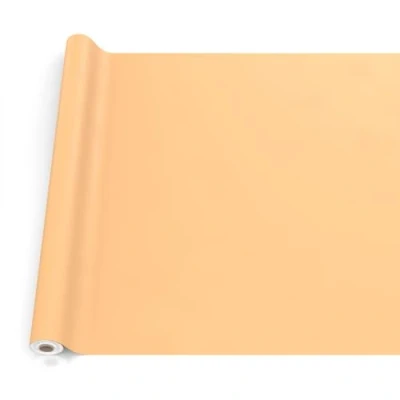 Image de ANRO Nappe en Toile cirée, Lavable, pour Table de Jardin, extérieur et intérieur, Bord coupé, Abricot 200 x 140 cm