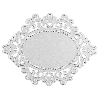 Image de Ideen mit Herz Matrices de découpe Cadre 7,7 cm x 10 Compatible avec les machines courantes Pochoir pour la décoration cartes vœux, pendentifs, vœux Vintage,