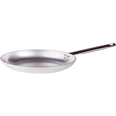 Image de Pentole Agnelli ALMA111BB20 Sauteuse Basse à Tête Fraisée avec Poignée Tubulaire, Acier Inoxydable, 20 cm