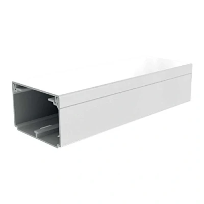 Image de goulotte électrique PVC 60 x 40 mm KOPOS Carton de 16 mètres en auto extinguible, fournie avec son couvercle.Tempéra