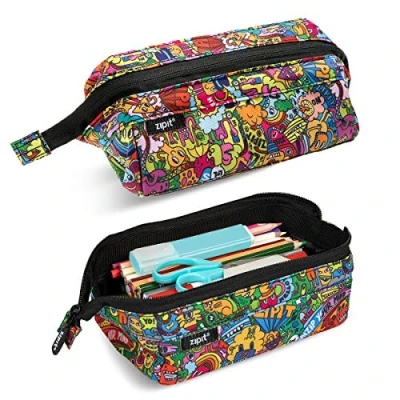 Image de ZIPIT Lenny Trousse à crayons grande capacité Etui Crayon pour l&#039;école, le collège et bureau (noir)
