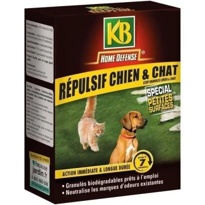 Image de KB HOME DEFENSE HDREPCHIEN Répulsif Granulés Chiens et Chats 200 g Action immédiate longue durée Jusqu&#039;à 49 jours d&#039;éfficacité