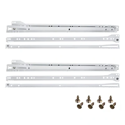 Image de HELPMATE Lot de 2 paires 4 rails tiroir 450 mm Avec matériel fixation