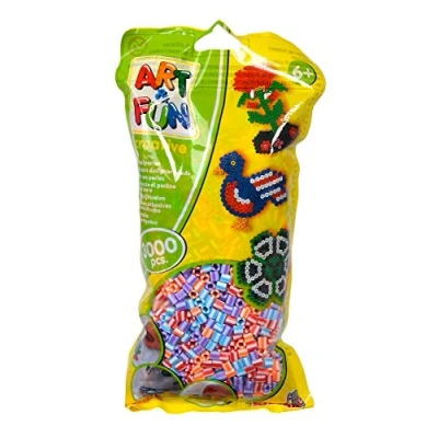 Image de Simba Art and Fun 106374414 Lot de 3 000 perles à repasser multicolores