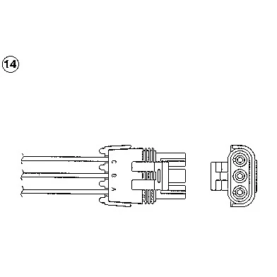 Image de NGK 91204 Sonde lambda 3 RENAULT: TWINGO 1, Rapid, LAGUNA OPEL: Vectra B Berline, Break, Omega Berline