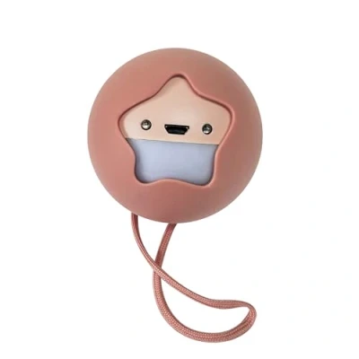 Image de Pabobo Veilleuse portable nomade &amp; rechargeable Little Moon Terracota Super uatonomie 45 nuits petite et légère dès la naissance.