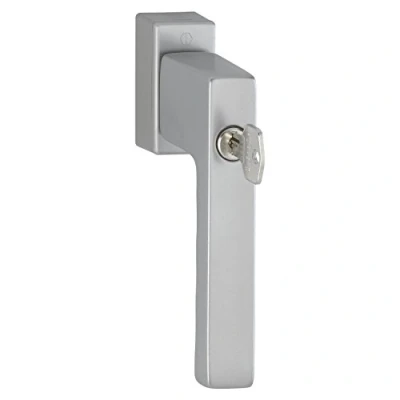 Image de HOPPE Poignée de fenêtre à cylindre verrouillage TOULON Secustik, VK 32 42 mm, argent anodisé, 1 pièce